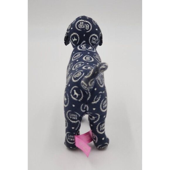 Victoria's Secret Pink Mini Dog Plush Blue & White Logo - Picture 2 of 7